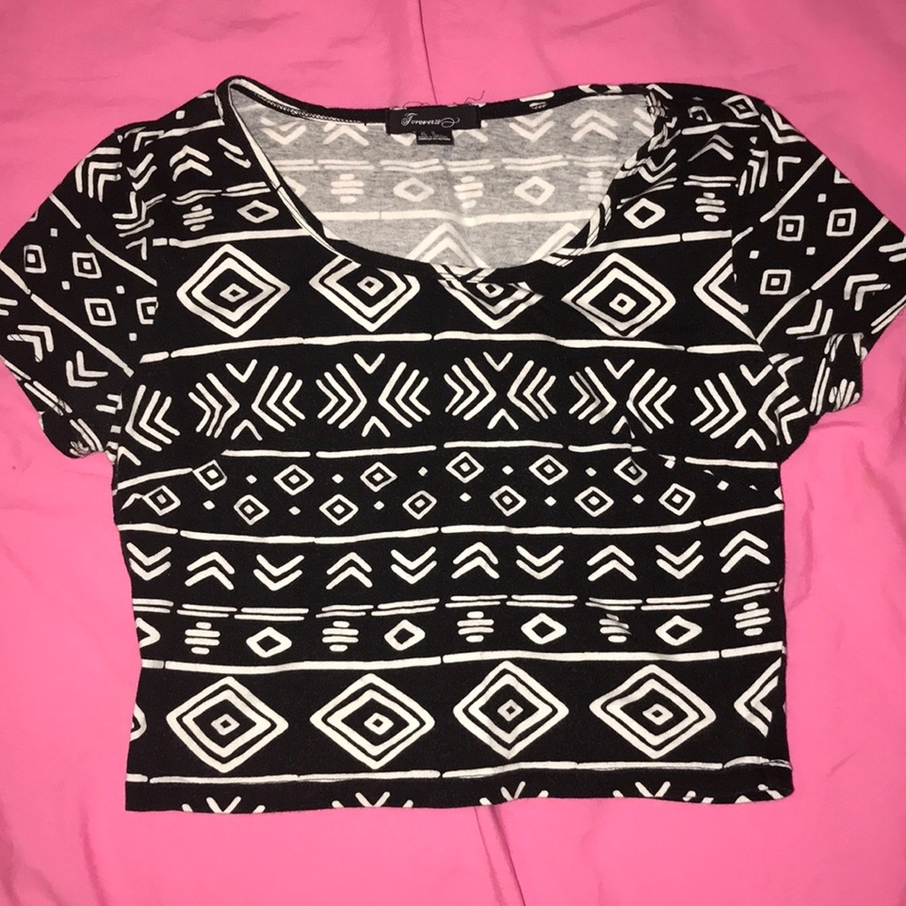 F21 Tribal Crop Top